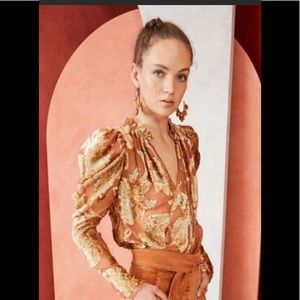 Ulla Johnson Camilla Blouse in Rose 2